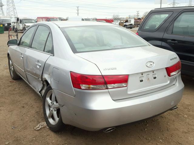 5NPEU46F66H049552 - 2006 HYUNDAI SONATA SILVER photo 3