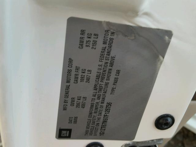 1G1ZT67N97F128756 - 2007 CHEVROLET MALIBU MAX 白色 照片 10