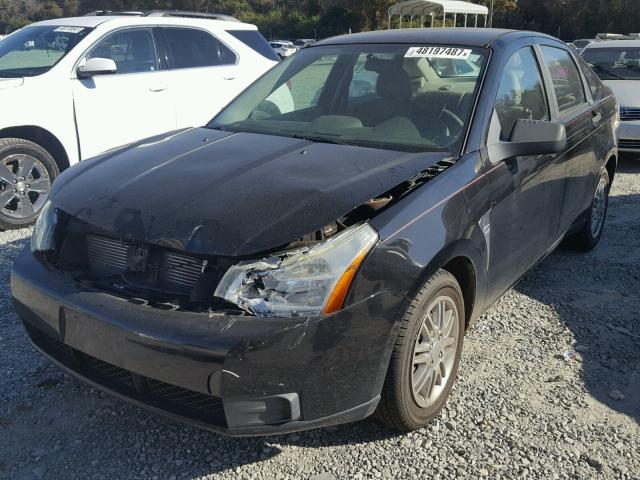 1FAHP35N38W225208 - 2008 FORD FOCUS SE BLACK photo 2