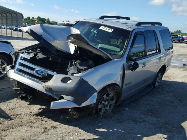 1FMFU15527LA86165 - 2007 FORD EXPEDITION SILVER photo 2