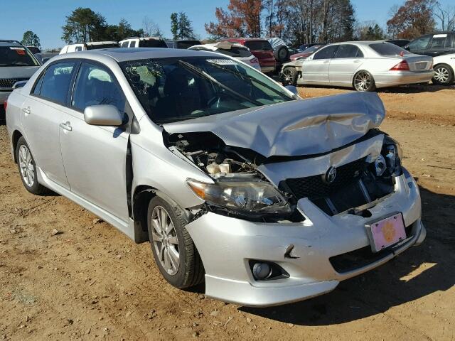 2T1BU4EE3AC294994 - 2010 TOYOTA COROLLA BA SILVER photo 1