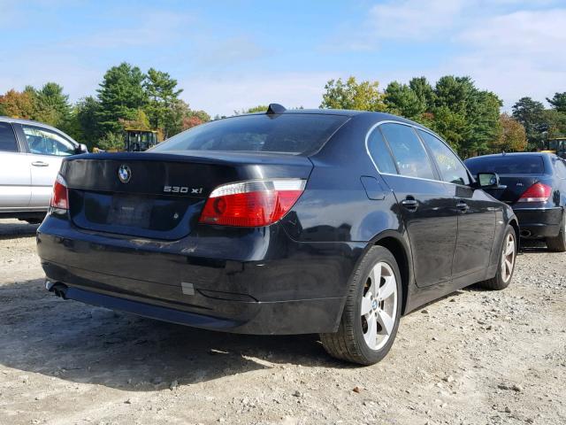 WBANF73536CG67740 - 2006 BMW 530 XI BLACK photo 4