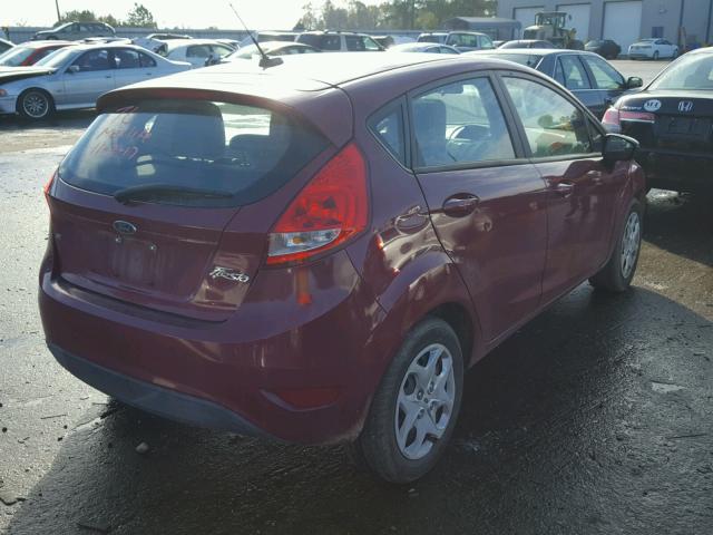 3FADP4EJ6BM113544 - 2011 FORD FIESTA SE BURGUNDY photo 4