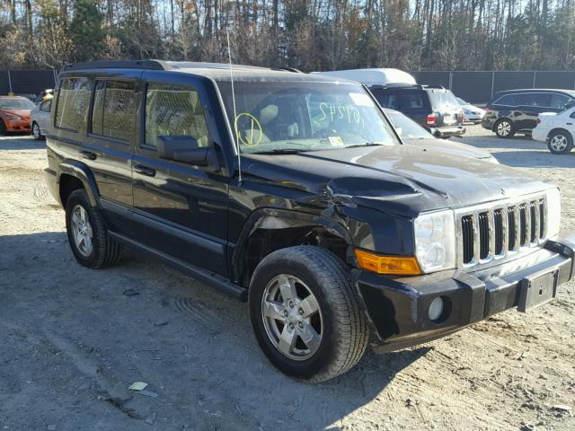 1J8HG48K18C114538 - 2008 JEEP COMMANDER BLACK photo 1