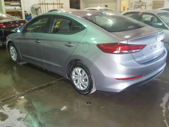 5NPD74LF8HH127288 - 2017 HYUNDAI ELANTRA SE GRAY photo 3