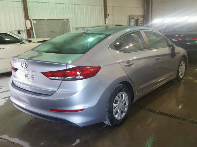 5NPD74LF8HH127288 - 2017 HYUNDAI ELANTRA SE GRAY photo 4