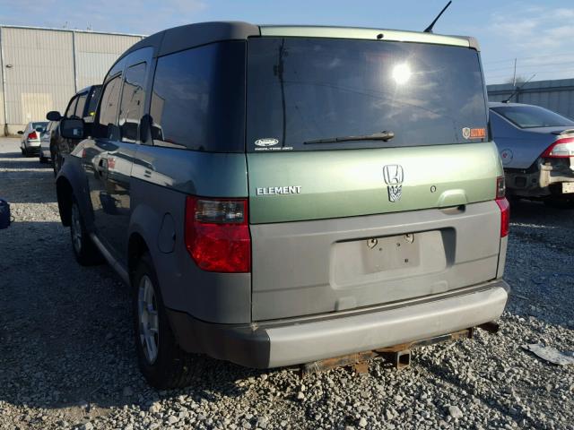 5J6YH28385L014220 - 2005 HONDA ELEMENT LX GREEN photo 3