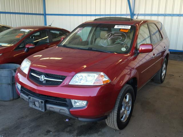 2HNYD18203H544317 - 2003 ACURA MDX RED photo 2