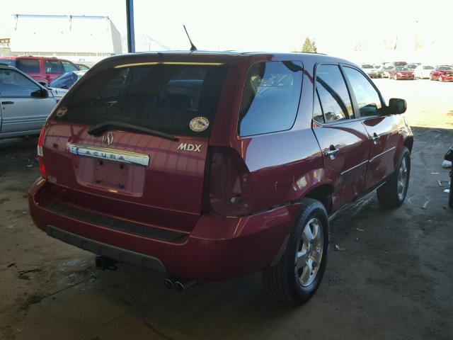 2HNYD18203H544317 - 2003 ACURA MDX RED photo 4