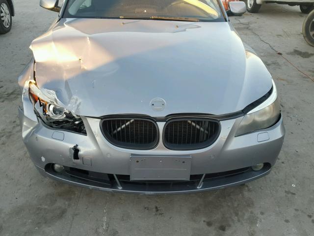 WBANB33525CN63479 - 2005 BMW 545 I GRAY photo 7