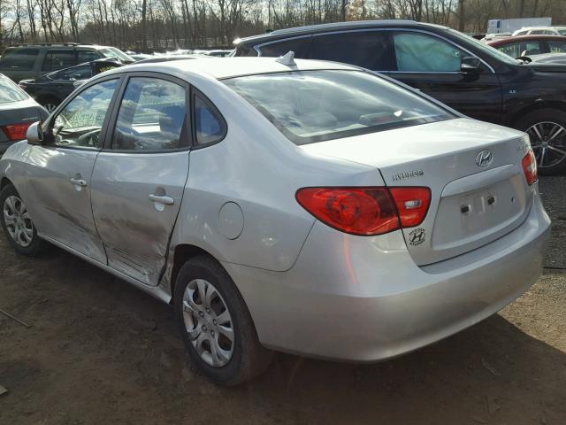 KMHDU46D09U793292 - 2009 HYUNDAI ELANTRA GL SILVER photo 3