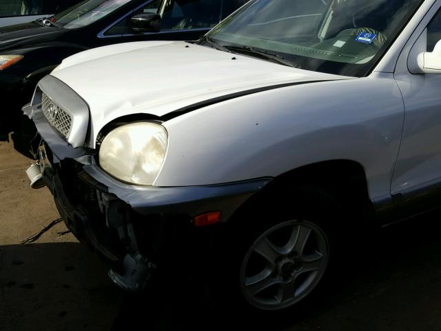 KM8SC13D53U463569 - 2003 HYUNDAI SANTA FE G WHITE photo 9