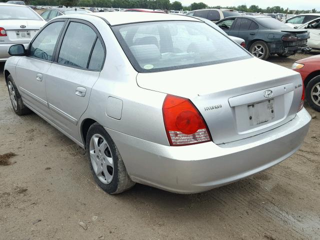 KMHDN46D34U808714 - 2004 HYUNDAI ELANTRA GL SILVER photo 3