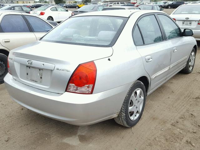 KMHDN46D34U808714 - 2004 HYUNDAI ELANTRA GL SILVER photo 4