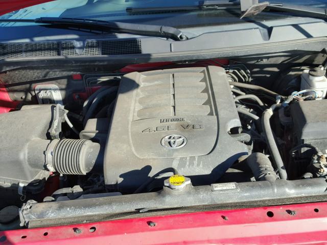 5TFUM5F15DX041465 - 2013 TOYOTA TUNDRA DOU RED photo 7