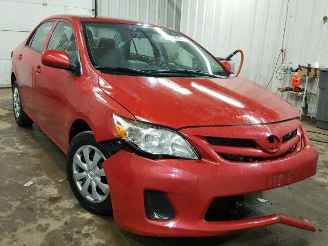 2T1BU4EE4DC104561 - 2013 TOYOTA COROLLA BA RED photo 1