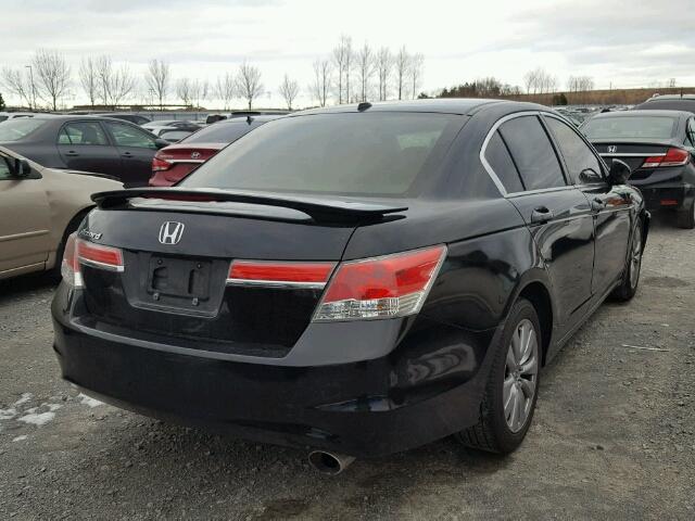 1HGCP2F78CA800876 - 2012 HONDA ACCORD EX BLACK photo 4