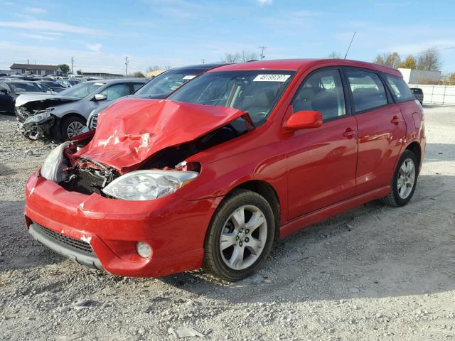 2T1KR32E27C662803 - 2007 TOYOTA COROLLA MA RED photo 2