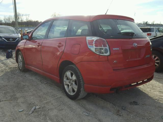 2T1KR32E27C662803 - 2007 TOYOTA COROLLA MA RED photo 3