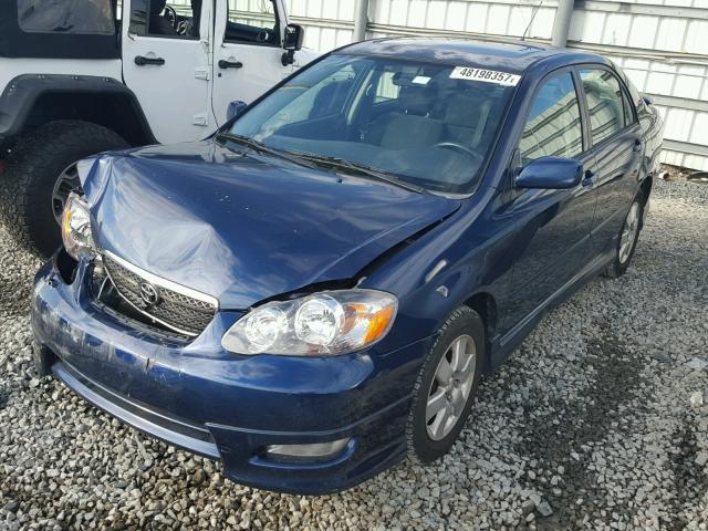 2T1BR32E47C748131 - 2007 TOYOTA COROLLA CE BLUE photo 2