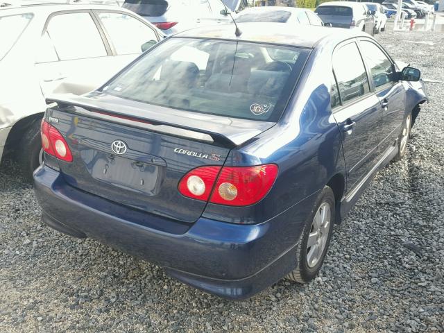 2T1BR32E47C748131 - 2007 TOYOTA COROLLA CE BLUE photo 4