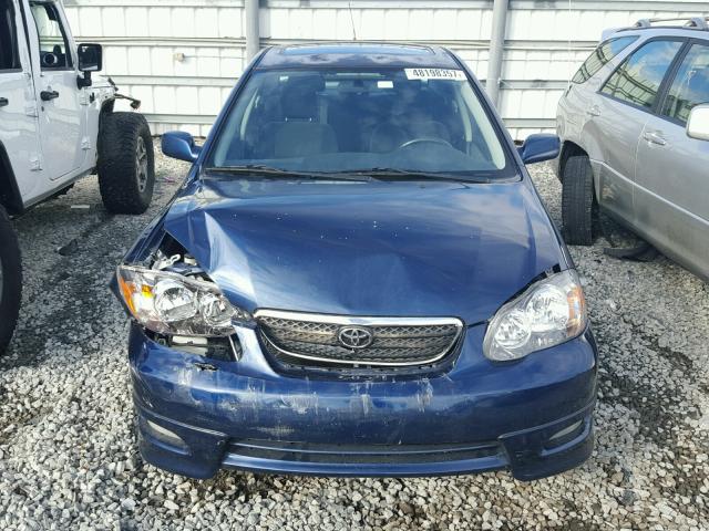 2T1BR32E47C748131 - 2007 TOYOTA COROLLA CE BLUE photo 9