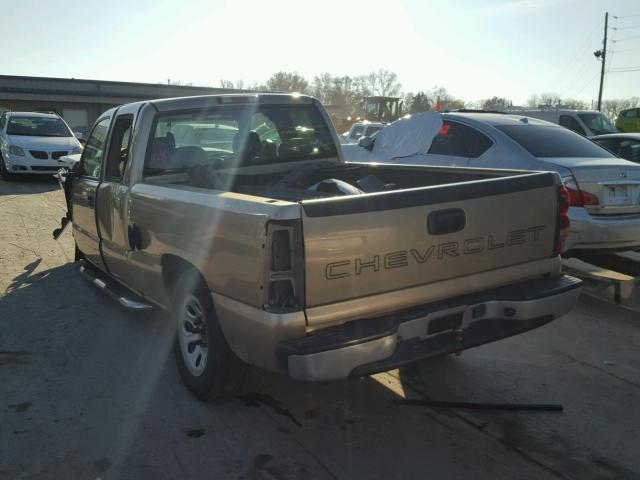 1GCEC19X35Z131459 - 2005 CHEVROLET SILVERADO BEIGE photo 3