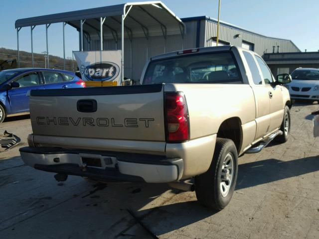 1GCEC19X35Z131459 - 2005 CHEVROLET SILVERADO BEIGE photo 4