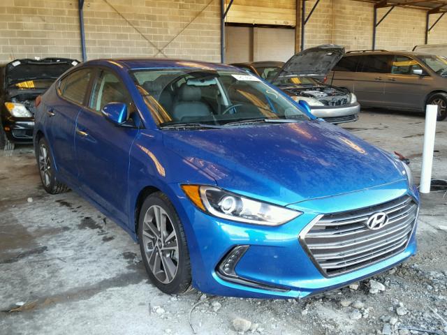 5NPD84LF7HH079358 - 2017 HYUNDAI ELANTRA SE BLUE photo 1