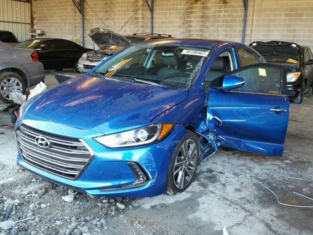 5NPD84LF7HH079358 - 2017 HYUNDAI ELANTRA SE BLUE photo 2