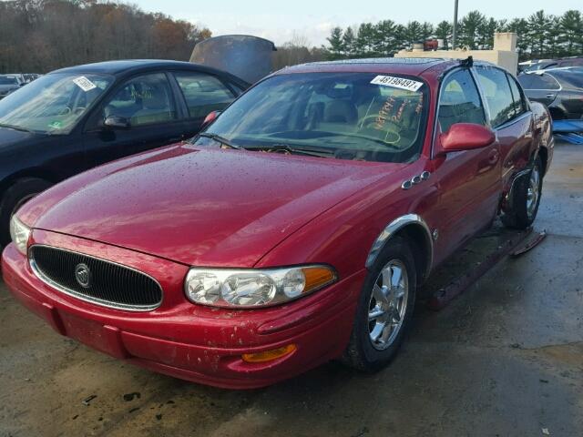 1G4HR54K03U208129 - 2003 BUICK LESABRE LI RED photo 2