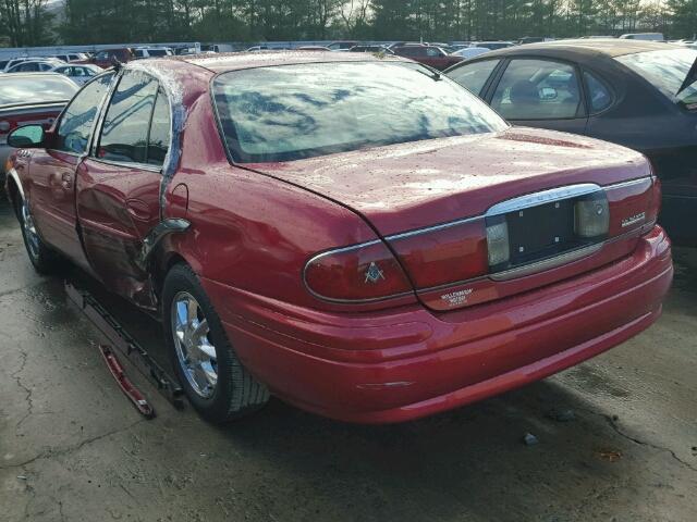 1G4HR54K03U208129 - 2003 BUICK LESABRE LI RED photo 3