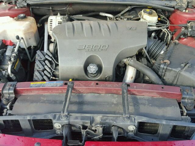 1G4HR54K03U208129 - 2003 BUICK LESABRE LI RED photo 7