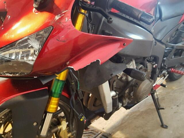 JKBZXJC106A030587 - 2006 KAWASAKI ZX636 RED photo 9