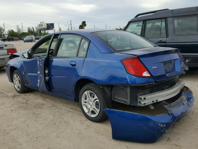 1G8AJ52F45Z182704 - 2005 SATURN ION LEVEL BLUE photo 3