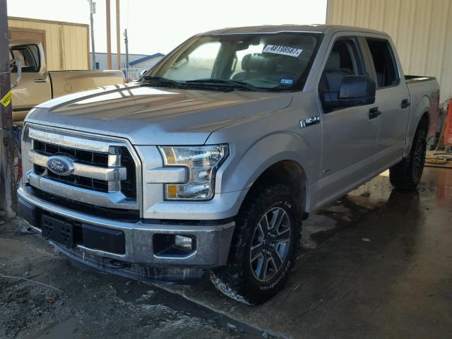 1FTEW1EG3FKD83901 - 2015 FORD F150 SUPER SILVER photo 2