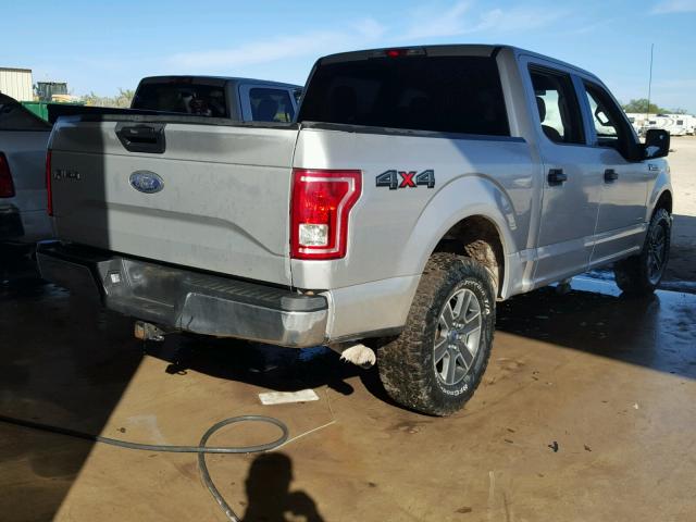 1FTEW1EG3FKD83901 - 2015 FORD F150 SUPER SILVER photo 4