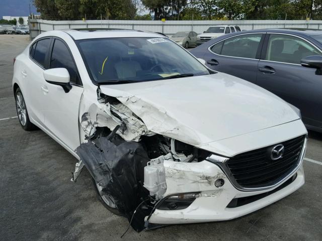 JM1BN1W38H1125013 - 2017 MAZDA 3 GRAND TO WHITE photo 1