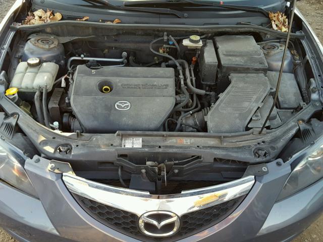 JM1BK32G271767576 - 2007 MAZDA 3 I CHARCOAL photo 7