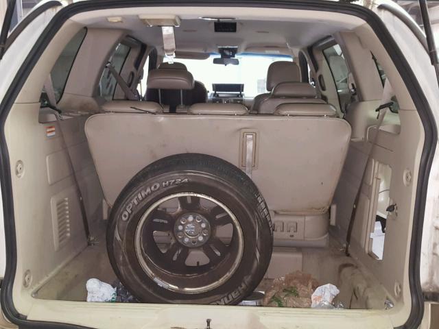 2FMDA58215BA04609 - 2005 FORD FREESTAR L WHITE photo 9