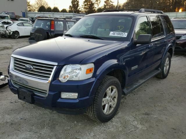 1FMEU73E67UB81002 - 2007 FORD EXPLORER X BLUE photo 2