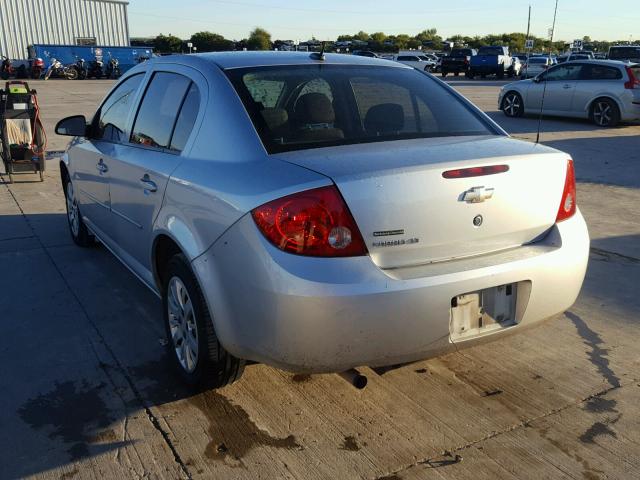 1G1AD5F53A7201241 - 2010 CHEVROLET COBALT 1LT SILVER photo 3