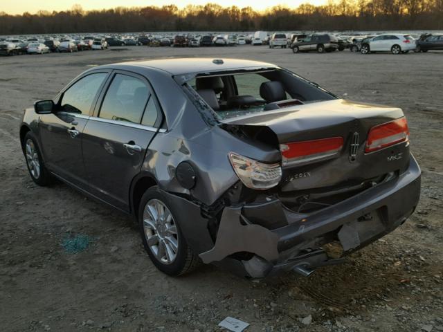 3LNHL2GC0CR805647 - 2012 LINCOLN MKZ GRAY photo 3