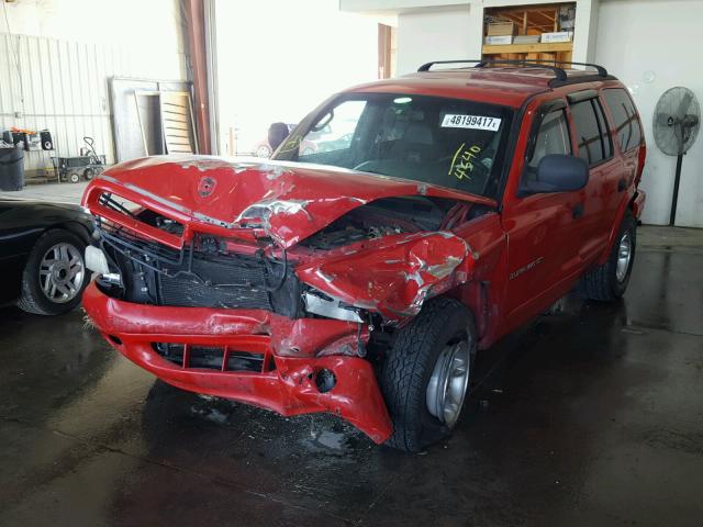 1B4HS28Y2XF654540 - 1999 DODGE DURANGO RED photo 2