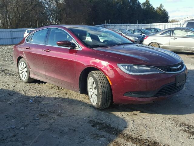 1C3CCCFB0GN122681 - 2016 CHRYSLER 200 LX MAROON photo 1