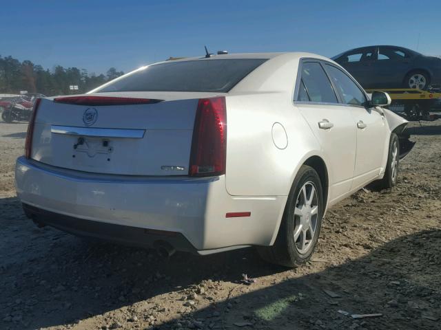 1G6DF577280196702 - 2008 CADILLAC CTS WHITE photo 4