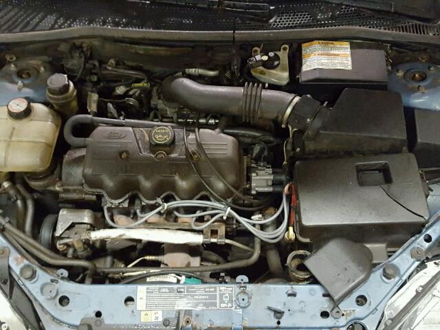 1FAFP34P91W268578 - 2001 FORD FOCUS SE BLUE photo 7