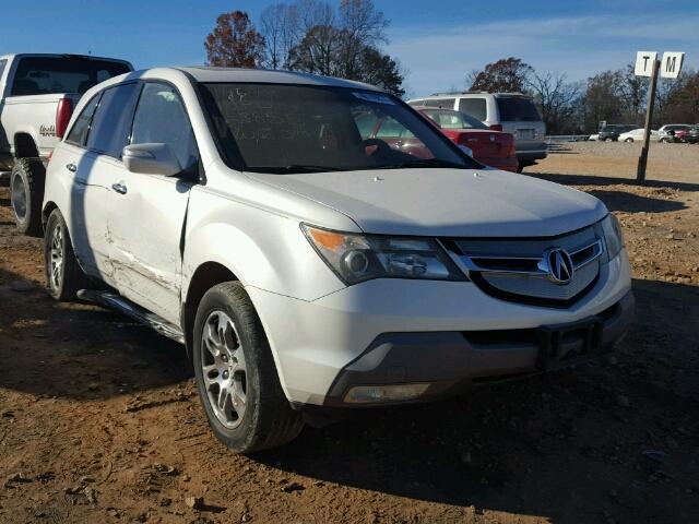 2HNYD28497H513855 - 2007 ACURA MDX TECHNO WHITE photo 1