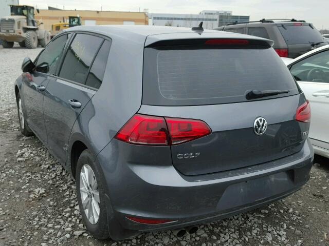 3VW217AU6FM056799 - 2015 VOLKSWAGEN GOLF GRAY photo 3