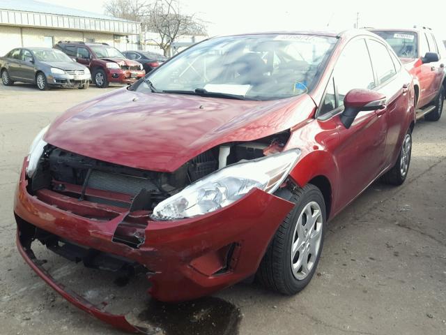 3FADP4BJ1DM132123 - 2013 FORD FIESTA SE RED photo 2